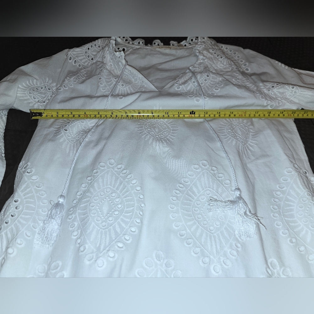 Soft Surroundings Midi Eyelet City Of Gardens Dress Women's Sz Med - Picture 6 of 8